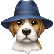 Perro con un lazo  sticker