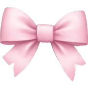 Light pink bow sticker