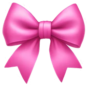 Pink bow sticker