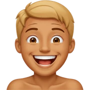 He raised his hand to his mouth and said, "Lolololol"  sticker