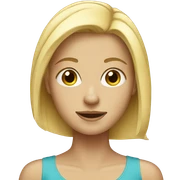 Blonde girl sticker