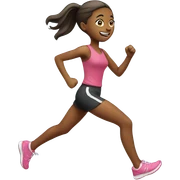 Girl running  sticker