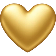 Gold heart sticker