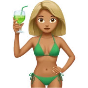 Green bikini sticker