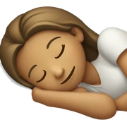 sleeping girl smiling while sleeping sticker