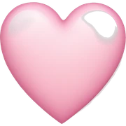 light pink heart sticker