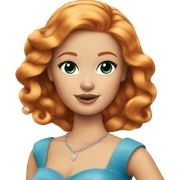 Beautiful Barbie ginger fair skin sticker