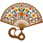 Abanico español sticker