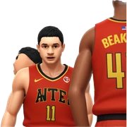 boys in basketball uniforms sticker