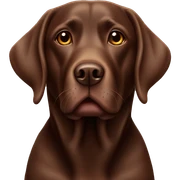 Chocolate lab sticker