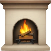 Fireplace sticker