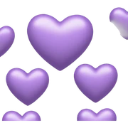 pastel purple heart sticker