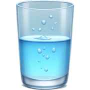 glass of water sticker