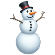 full body snowmen kiss hug sticker
