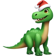 Christmas dinosaur  sticker