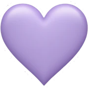 Lavender blush color heart sticker