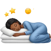black girl sleeping sticker