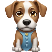 dog wearing dress sticker