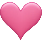 Pink heart sticker