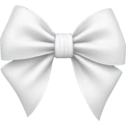 White bow sticker