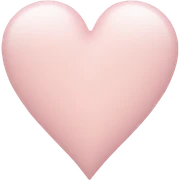 Light pastel pink heart sticker