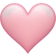 light pink heart sticker