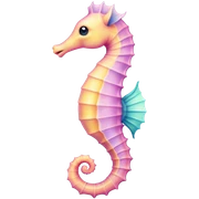 sea horse sticker