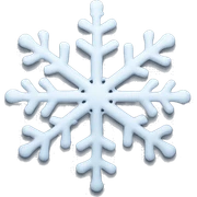 Melting snowflake sticker