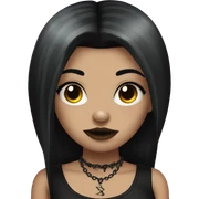 Goth girl with tattoos sticker