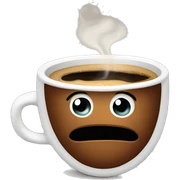 A cup of coffee drunk sticker