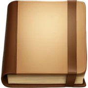 luxury brown book sticker