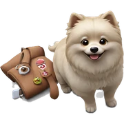 playful pup in the park sticker