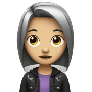 Emo girl  sticker