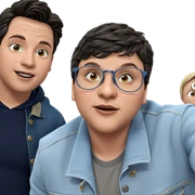 two boys in denim jackets sticker