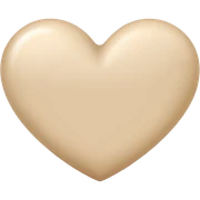 cuore beige sticker