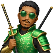 Emerald Samurai sticker