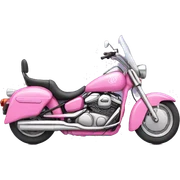 Pink motorcycle  sticker