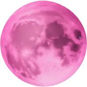 pink moon sticker