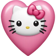 Hello kitty heart  sticker