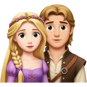 Rapunzel and Flynn sticker