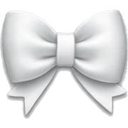 a white bow with “GA” written on it sticker