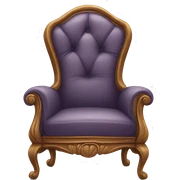 Chair with face sticker