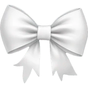 White bow sticker