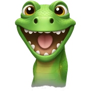 lizard smiling sticker