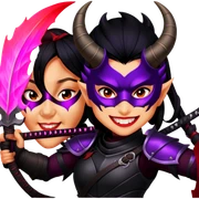 Demon-Horned Warrior sticker