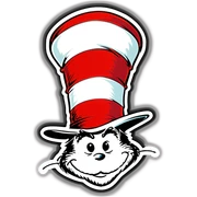 Dr Seuss hat sticker