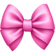 Pink bow sticker