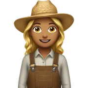 farmer girl sticker