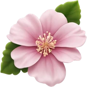 pink flower  sticker