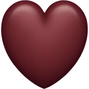 dark red heart sticker